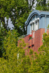 Wohngebäude aus Backstein, Wilhelmshaven, Niedersachsen, Deutschland, Europa