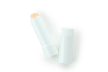 Eco lipstick isolated on white background, close up