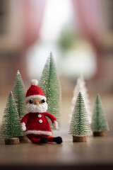 toy Santa Claus with Christmas