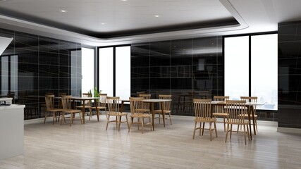 office pantry or kitchen area 3d render interior design