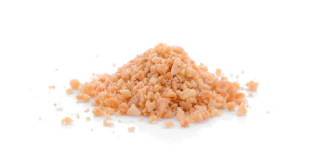 Roasted Peanuts isolated on white background.