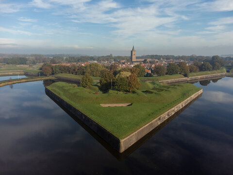 Fortress city Naarden Vesting in the Netherlands