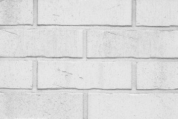 White brick wall background, gray texture. Abstract backgrounds. Grunge backdrop, architecture design. Textured surface.