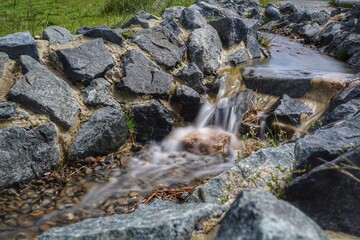 Small lake with long exposure