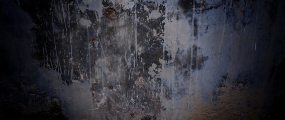 Horror and scary cement. walls are full of stains and scratches