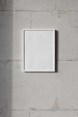 Industrial White Frame mockup for artwork