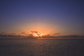 Pôr do sol na praia