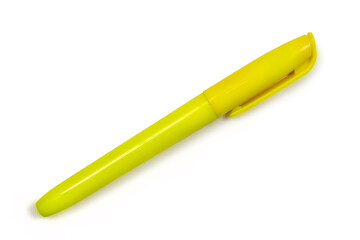 Marker yellow on a white background.