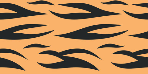 pattern with tiger print, symbol 2022, tiger, vector illustration