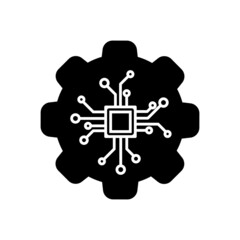 IOT icon vector. cloud service illustration sign. smart digital stmbol or logo.