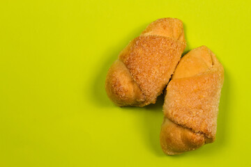 Cookies with filling close-up.