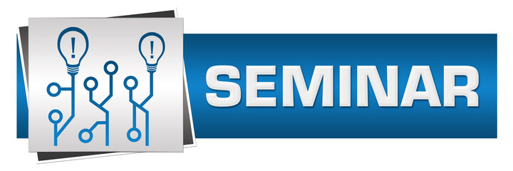 Seminar Circuit Bulbs Blue Grey Horizontal 