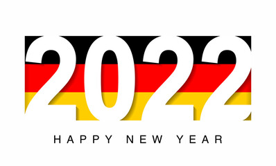 2022 happy new year in germany flag, countries 2022 new year collection