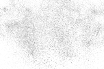 Distressed black texture. Dark grainy texture on white background. Dust overlay textured. Grain noise particles. Rusted white effect. Grunge design elements. Vector illustration, EPS 10.