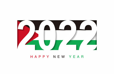 2022 happy new year in palestine flag, countries 2022 new year collection