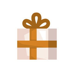 white and gold gift box