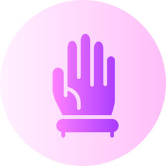 Obraz premium Glove gradient icon