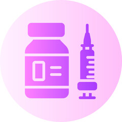 Drug gradient icon