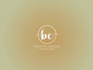  Initials BC Logo Vector Template and luxury monogram logo.