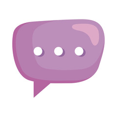 purple speech bubble