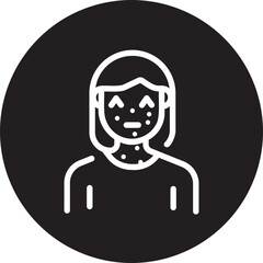 Fototapeta premium allergy glyph icon