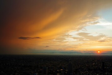 東京の夕景