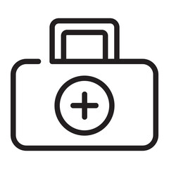 First Aid Bag line icon