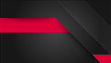 Modern simple abstract red and black contrast background. Vector abstract graphic design banner pattern background web template.