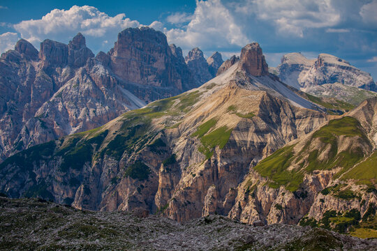 Dolomity - krajobraz, okolice Tre Cime di Lavaredo