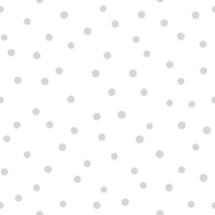Seamless polka dot pattern. Vector abstract texture with random hand drawn spots.