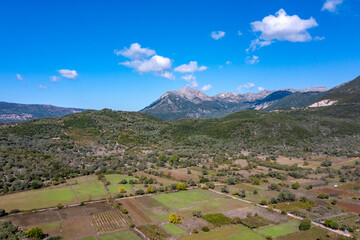 Griechenland, Insel, Lefkada, Ionisch, mediterran, Himmel, Wolken, Wald, Drohne, aus der Luft, Vogelperspektive, ionische Insel, ionisches Meer, Drohnenbild, Landschaft, berg, Anblick, Himmel, Natur, 