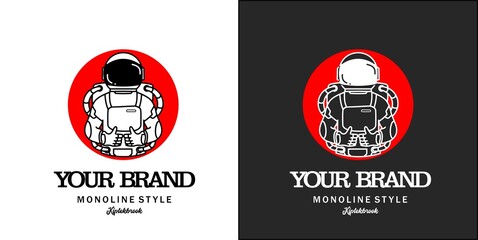 Modern logo about company astronaut 