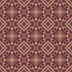 Seamless ornamental background pattern for textile design, fabric prints, wallpapers and digital backgrounds.