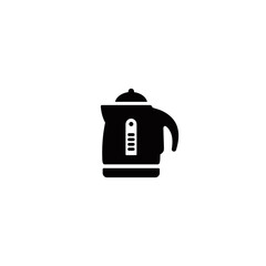 Electric kettle simple flat icon vector illustration