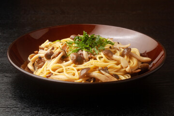 きのこの和風バター醤油スパゲッティー
