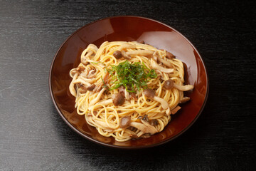 きのこの和風バター醤油スパゲッティー
