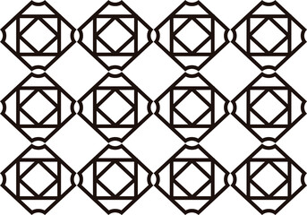 Fondo de formas geométricas en fondo blanco.