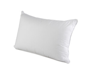 Fototapeta na wymiar close up of white pillow isolated on white background