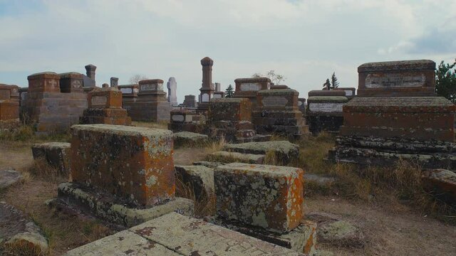 Khachkar Cemetery with Ancient Carved Stones in Noratus Armenia