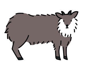 カモシカのイラスト