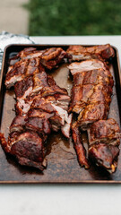 Home-made Smoked Barbecue Ribs