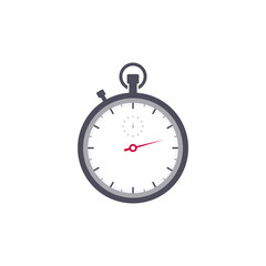 stopwatch vector icon. watch icon symbol. digital timer in white background.