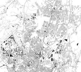 map of the city of Vantaa, Finland