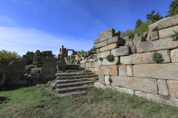 The city is ancient.Ruins of the ancient Roman city.Labranda.Milas.Turkey