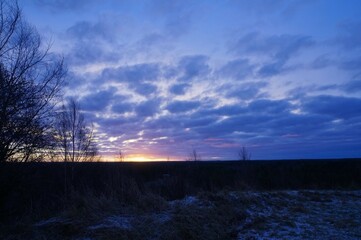A very blue moment just before sunrise, November 2021