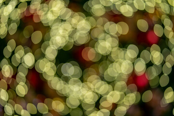 blurred lights bokeh falling texture. Colorful christmas or new year background. Holiday night party celebration decoration. Glittering lights on black background. Blurred colorful christmas 