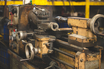 industrial factory machine robot tool concept, real manufacturing engineering production work