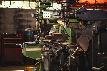 industrial factory machine robot tool concept, real manufacturing engineering production work