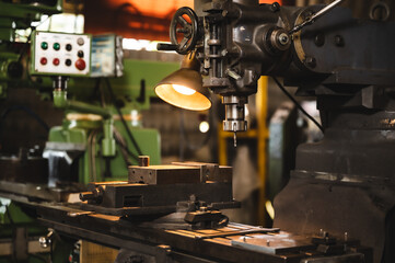 industrial factory machine robot tool concept, real manufacturing engineering production work