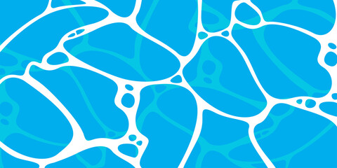 Water surface, aqua pattern flat backdrop, ocean blue lagoon background.